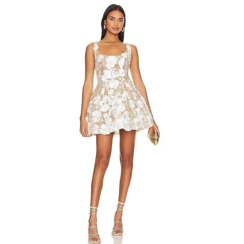 Bronx and Banco White Jasmine Mini Dress Size S